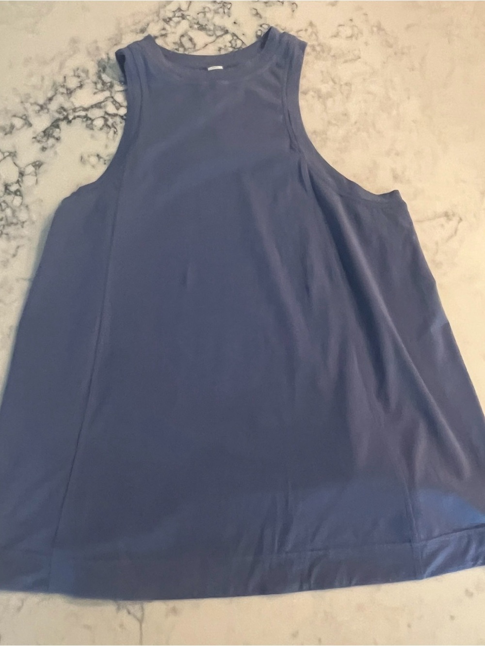Lululemon Long Cotton Crewneck Tank Top Women’s Small Blue NWT LW1FBVS Pima Cott
